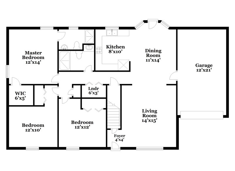 2,165/Mo, 696 Hollandale Rd La Vergne, TN 37086 Floor Plan View