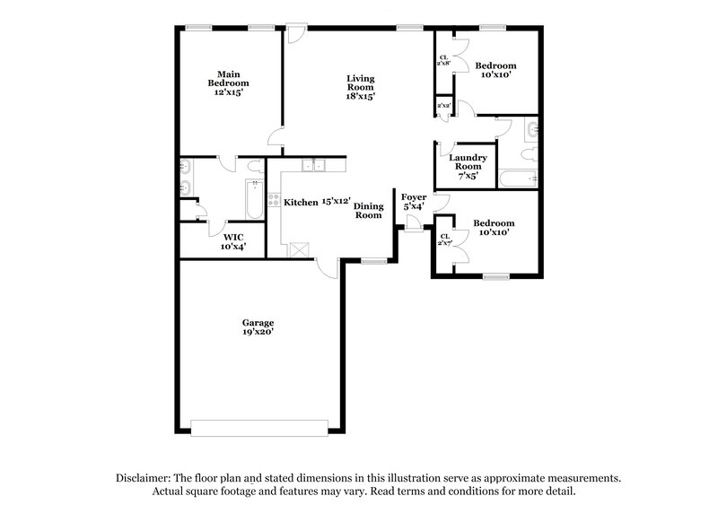 2,375/Mo, 1316 S Hampton Ct Antioch, TN 37013 Floorplan View