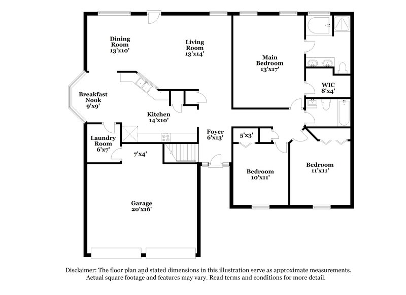 3,180/Mo, 6740 Ascot Dr Antioch, TN 37013 Floor Plan View