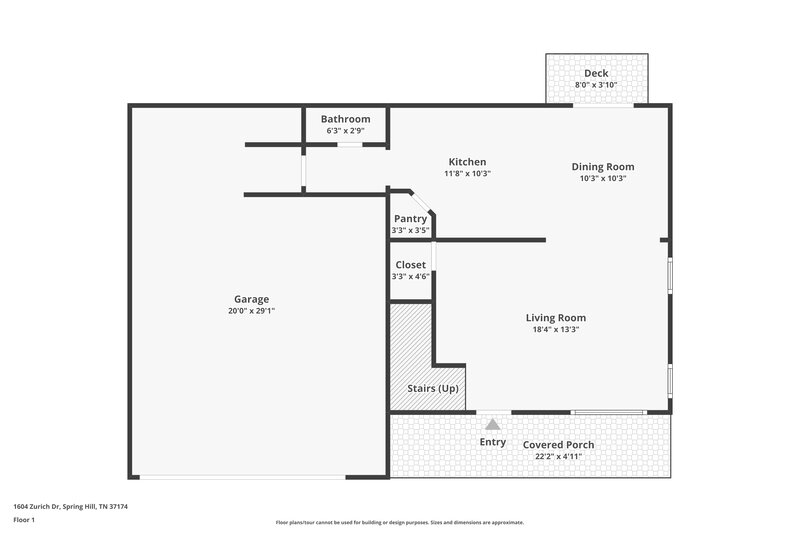 2,295/Mo, 1604 Zurich Dr Spring Hill, TN 37174 Floor Plan View