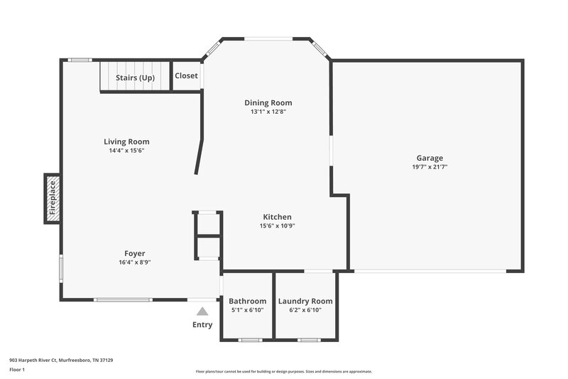 2,030/Mo, 903 Harpeth River Ct Murfreesboro, TN 37129 Floor Plan View