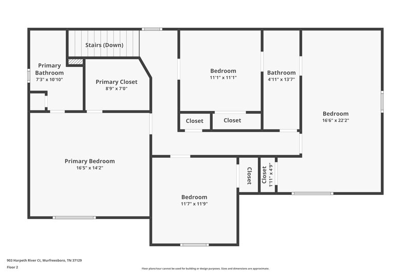 2,030/Mo, 903 Harpeth River Ct Murfreesboro, TN 37129 Floor Plan View 2