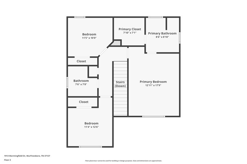 1,755/Mo, 1913 Warmingfield Dr Murfreesboro, TN 37127 Floor Plan View 2