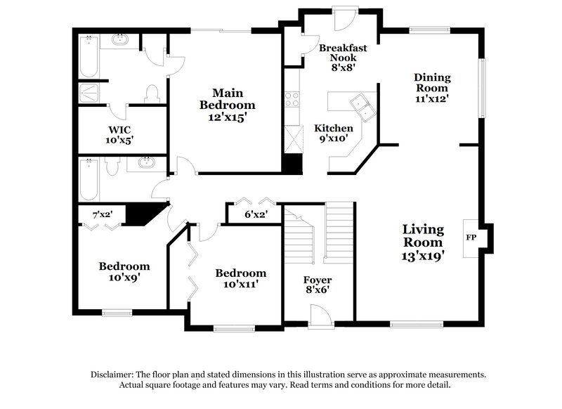 2,300/Mo, 1042 Cedar Creek Village Rd Mount Juliet, TN 37122 Floor Plan View