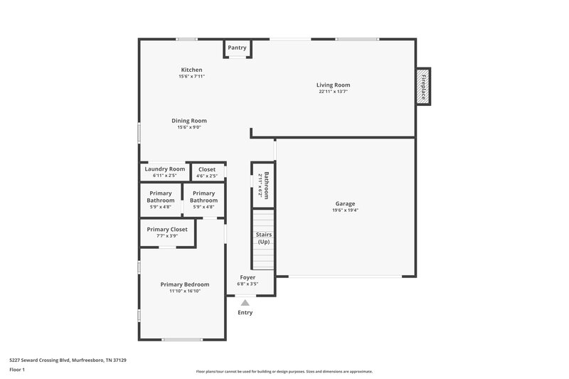 1,885/Mo, 5227 Seward Crossing Blvd Murfreesboro, TN 37129 Floor Plan View