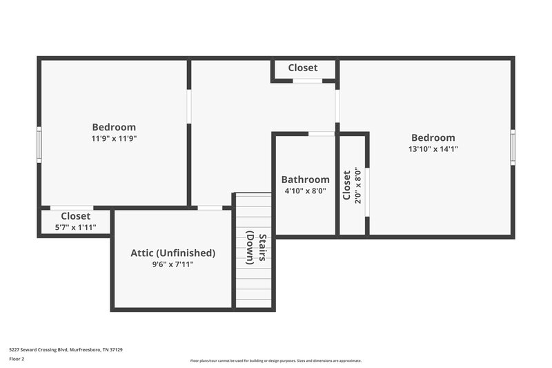 1,885/Mo, 5227 Seward Crossing Blvd Murfreesboro, TN 37129 Floor Plan View 2