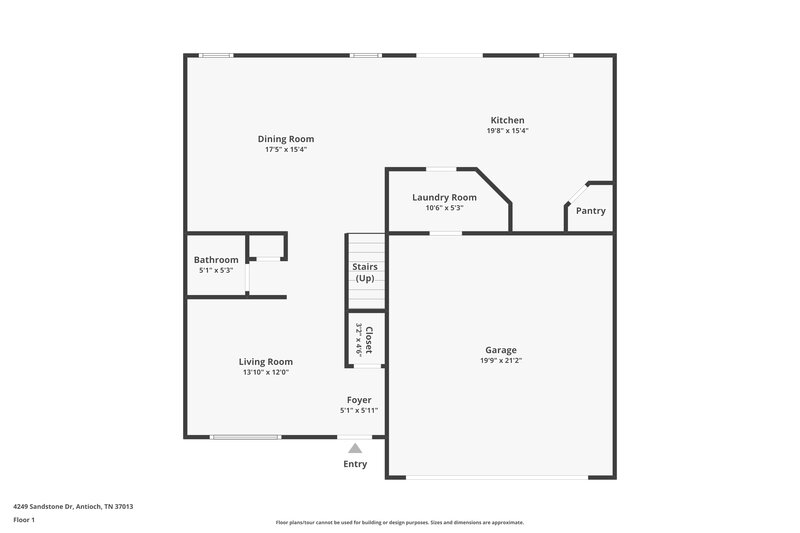 2,155/Mo, 4249 Sandstone Dr Antioch, TN 37013 Floor Plan View