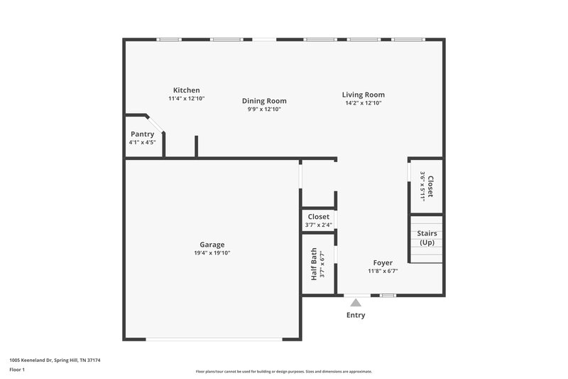 2,235/Mo, 1005 Keeneland Dr Spring Hill, TN 37174 Floor Plan View