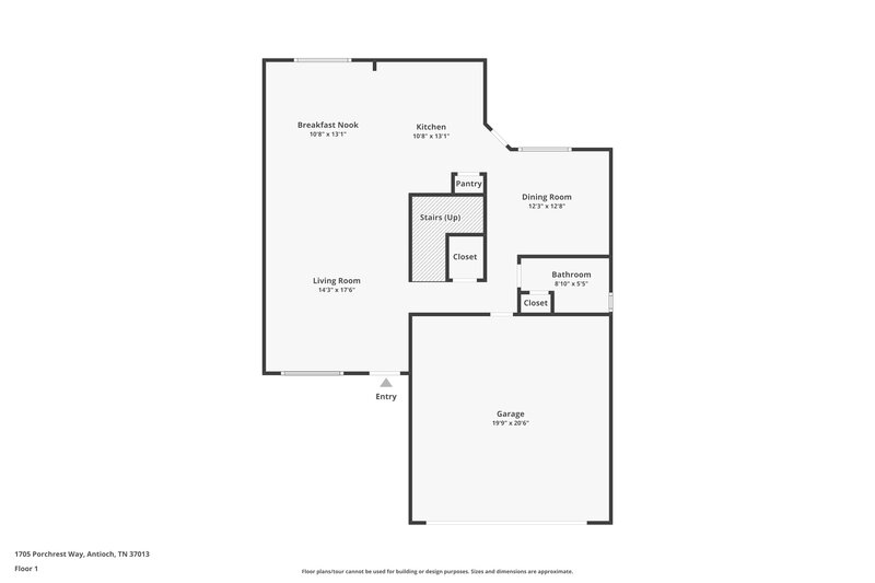 2,085/Mo, 1705 Porchrest Way Antioch, TN 37013 Floor Plan View