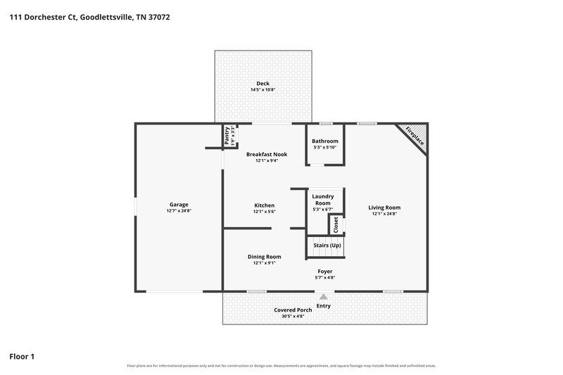 2,145/Mo, 111 Dorchester Ct Goodlettsville, TN 37072 Floor Plan View