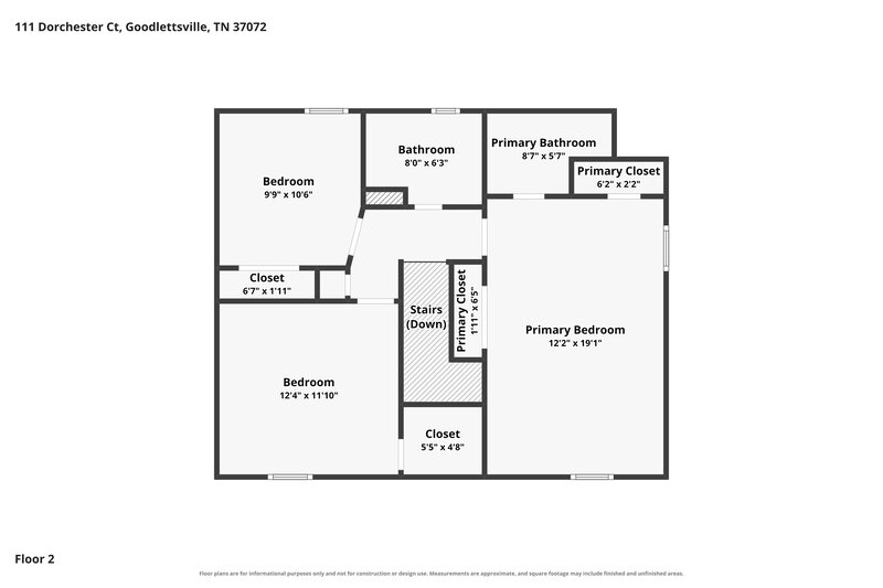 2,145/Mo, 111 Dorchester Ct Goodlettsville, TN 37072 Floor Plan View 2
