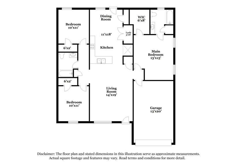 1,895/Mo, 1225 Eastwoods Dr Murfreesboro, TN 37130 Floorplan View