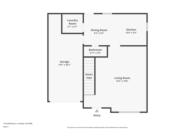 2,040/Mo, 1119 Phelissa Dr La Vergne, TN 37086 Floor Plan View