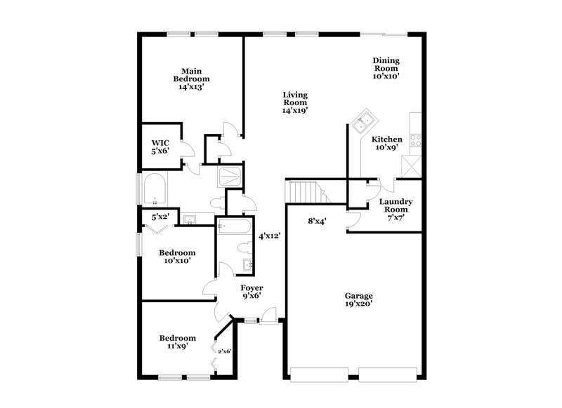 2,490/Mo, 1205 Alandee St Nashville, TN 37214 Floor Plan View