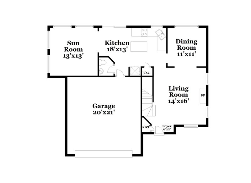 2,370/Mo, 3102 Creekview Ln Goodlettsville, TN 37072 Floor Plan View