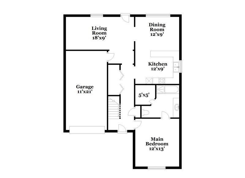 1,890/Mo, 1774 N Cove Murfreesboro, TN 37129 Floor Plan View