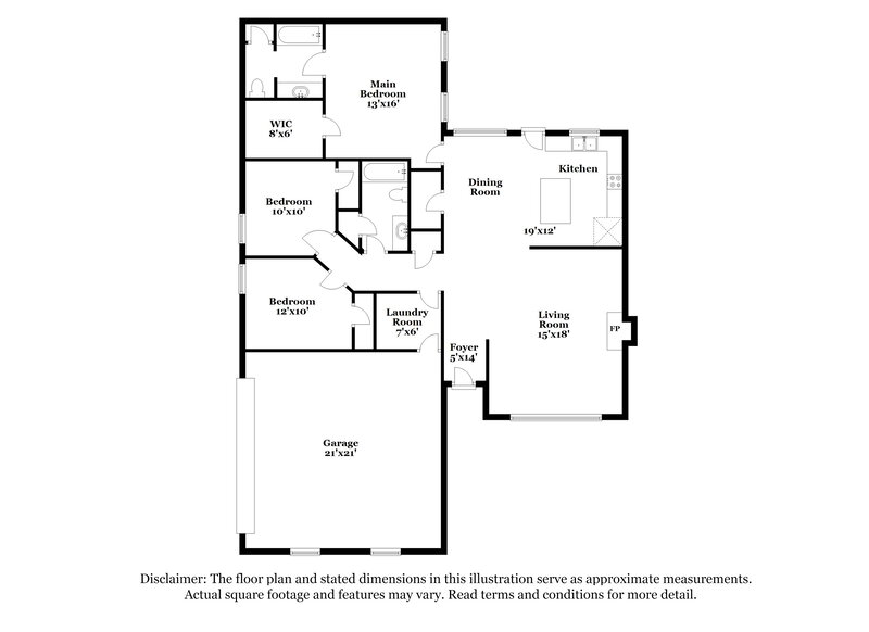 2,075/Mo, 832 Hammersmith Dr Smyrna, TN 37167 Floor Plan View