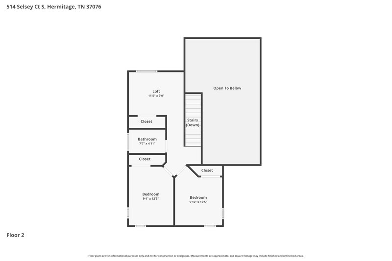 2,080/Mo, 514 Selsey Ct S Hermitage, TN 37076 Floor Plan View 2