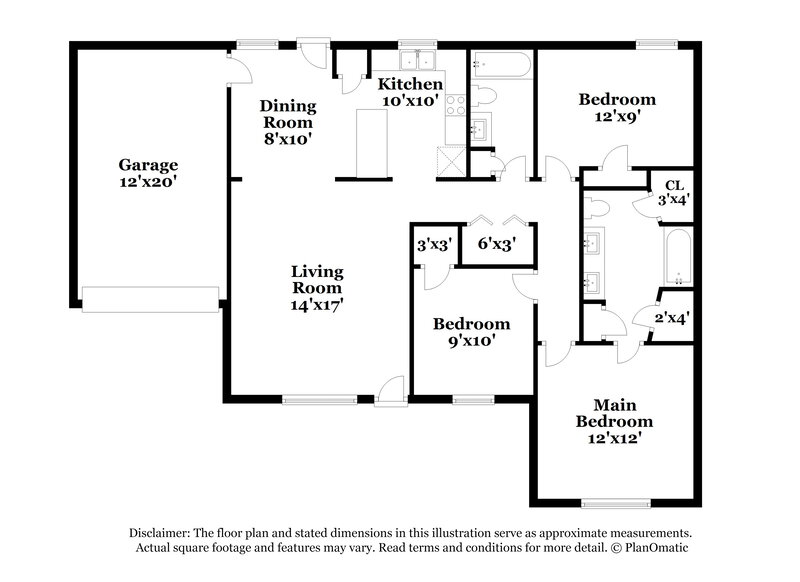 3,080/Mo, 1906 Sean Cove La Vergne, TN 37086 Floor Plan View