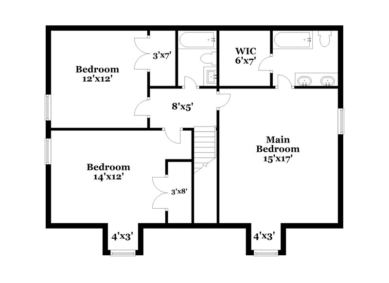 2,100/Mo, 1111 Nahanee Ct Murfreesboro, TN 37130 Floor Plan View 2