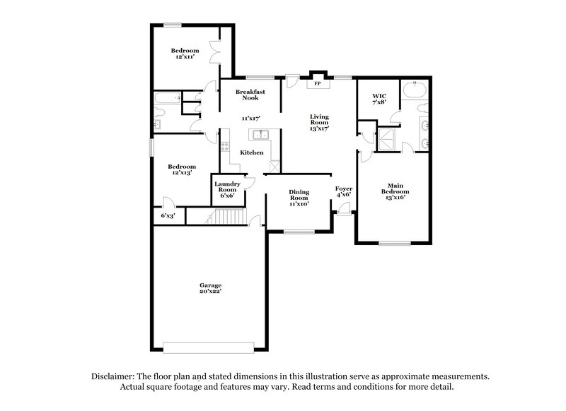 2,190/Mo, 1518 Diawa Ct Murfreesboro, TN 37128 Floorplan View