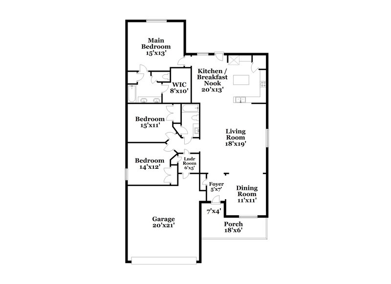 3,190/Mo, 1214 Saddle Brook Mount Juliet, TN 37122 Floor Plan View