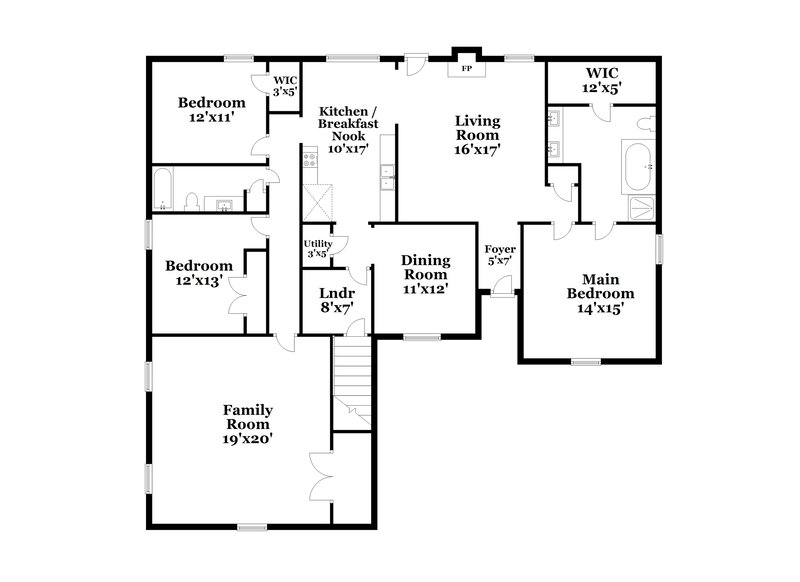 2,550/Mo, 417 St Francis Ave Smyrna, TN 37167 Floor Plan View 2