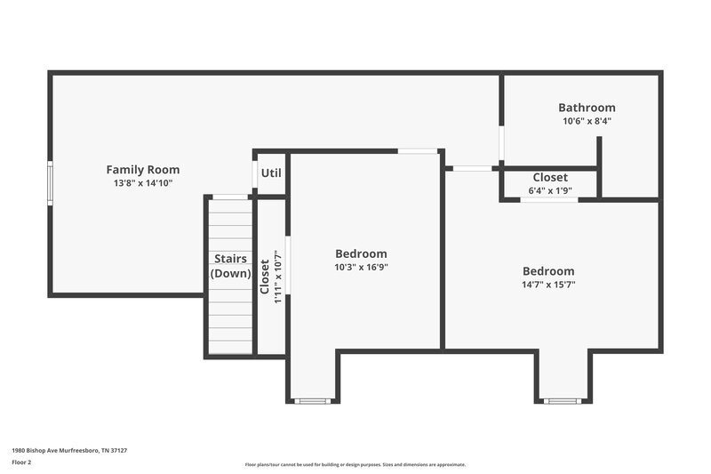 3,170/Mo, 1980 Bishop Ave Murfreesboro, TN 37127 Floor Plan View 2