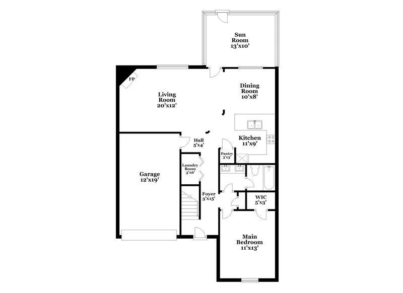 1,925/Mo, 309 Cedar Park Cir La Vergne, TN 37086 Floorplan View