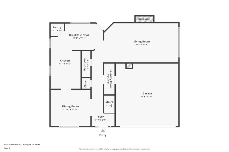 2,090/Mo, 200 Lake Forest Dr La Vergne, TN 37086 Floor Plan View
