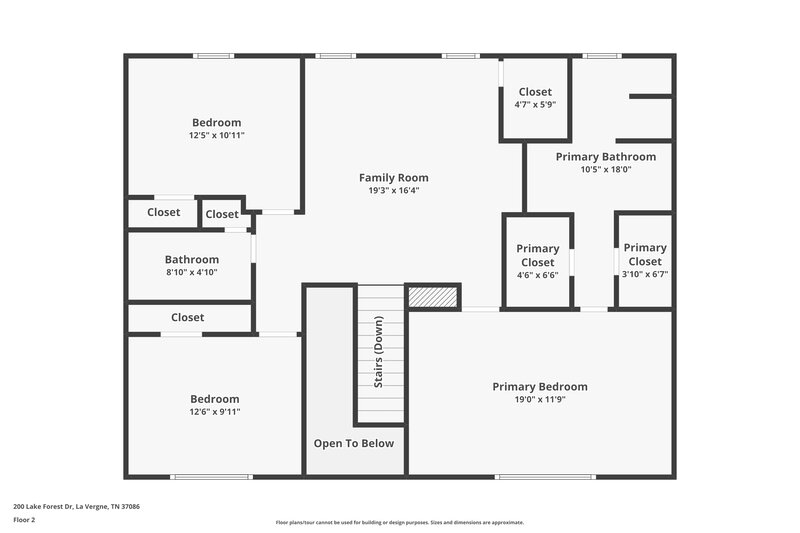2,090/Mo, 200 Lake Forest Dr La Vergne, TN 37086 Floor Plan View 2