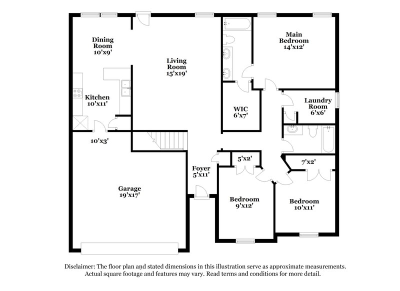 2,300/Mo, 7004 S Hampton Blvd Antioch, TN 37013 Floor Plan View 2
