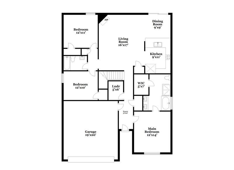 2,365/Mo, 183 Lyndhurst Dr La Vergne, TN 37086 Floor Plan View