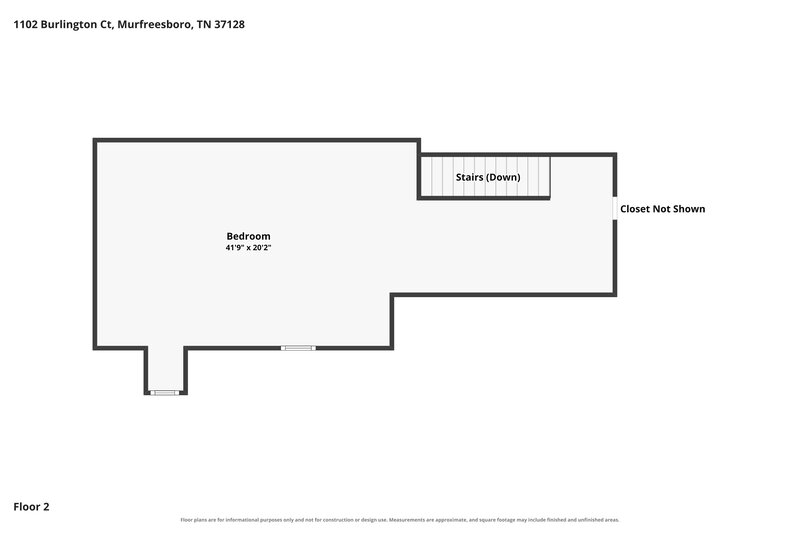 2,400/Mo, 1102 Burlington Ct Murfreesboro, TN 37128 Floor Plan View 2