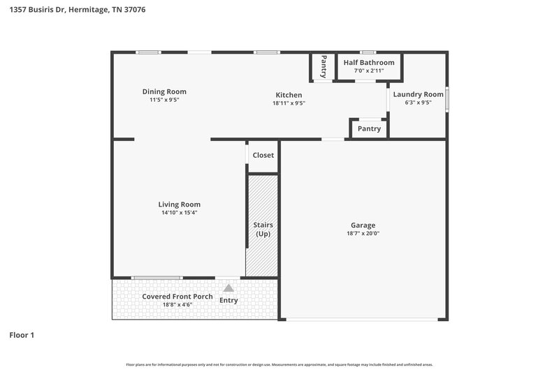 3,360/Mo, 1357 Busiris Dr Hermitage, TN 37076 Floor Plan View