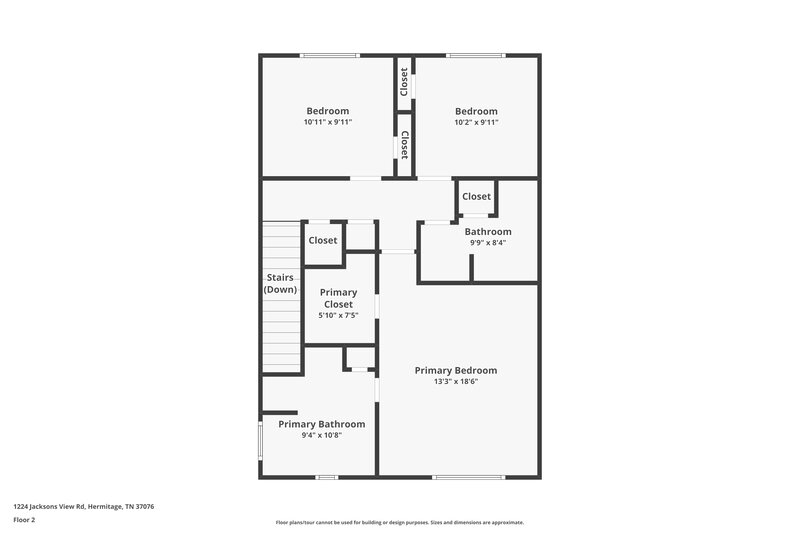 2,340/Mo, 1224 Jacksons View Rd Hermitage, TN 37076 Floor Plan View 2