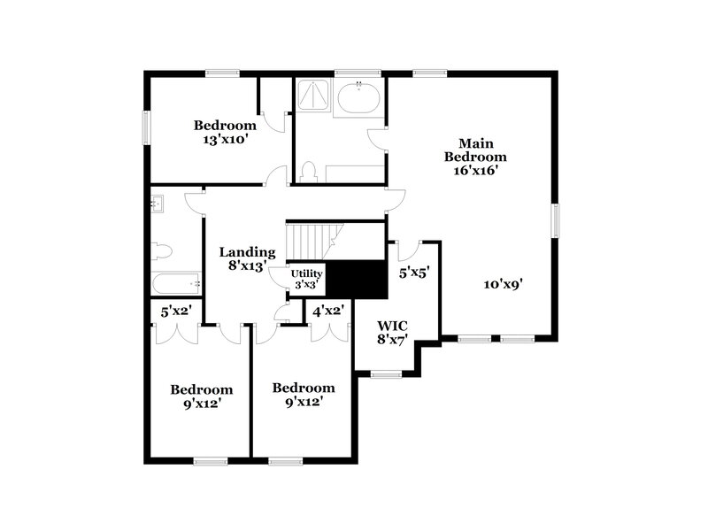 2,350/Mo, 807 General Barksdale Dr Smyrna, TN 37167 Floor Plan View