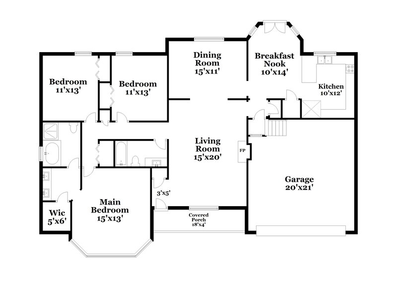 3,350/Mo, 1316 Ravenna Ct S Antioch, TN 37013 Floor Plan View