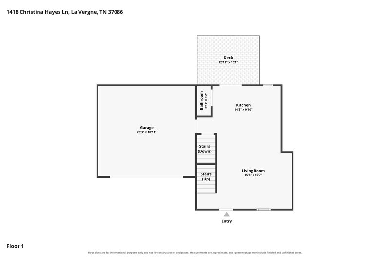 2,350/Mo, 1418 Christina Hayes Ln La Vergne, TN 37086 Floor Plan View 2