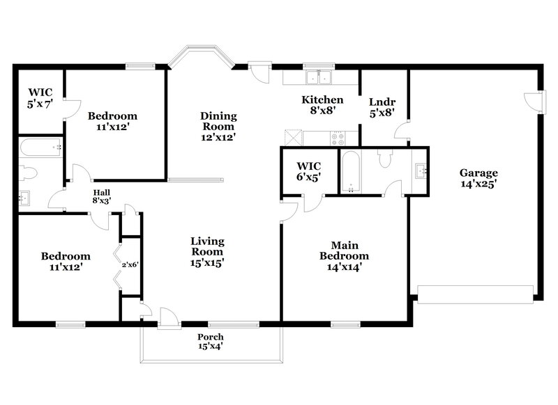 1,970/Mo, 300 Southlake Dr La Vergne, TN 37086 Floor Plan View