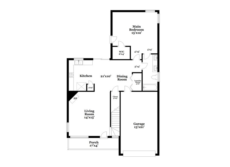 2,140/Mo, 805 Stone Flower Ct Antioch, TN 37013 Floor Plan View
