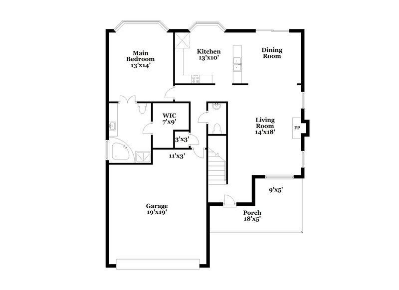 2,575/Mo, 7898 Rainey Dr Antioch, TN 37013 Floor Plan View