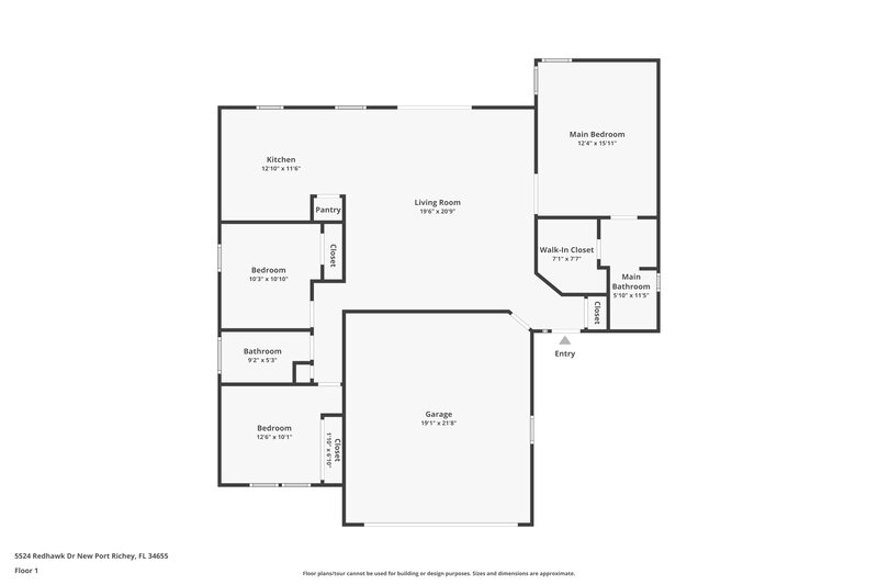 1,880/Mo, 5348 Sunnyvale Dr Antioch, TN 37013 Floor Plan View