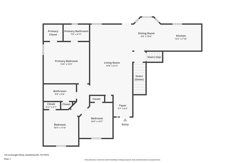 1,960/Mo, 125 Cartwright Parkway Goodlettsville, TN 37072 Floor Plan View 2