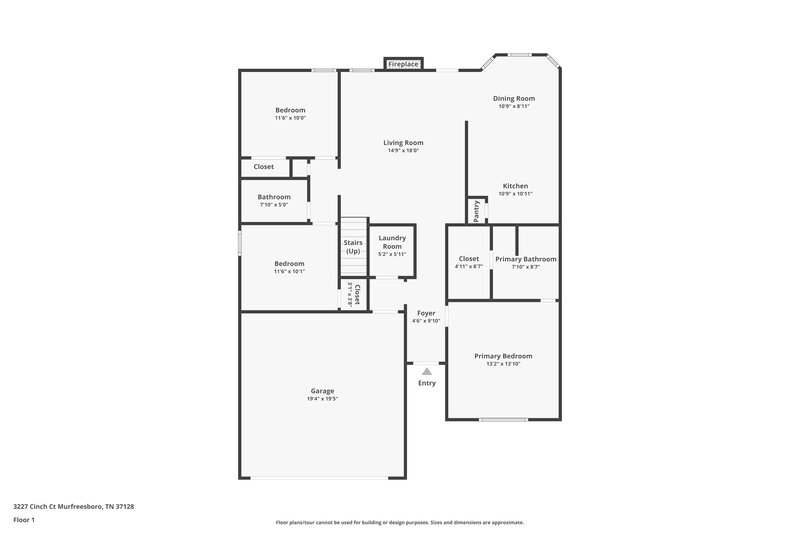 3,090/Mo, 3227 Cinch Court Murfreesboro, TN 37128 Floorplan View