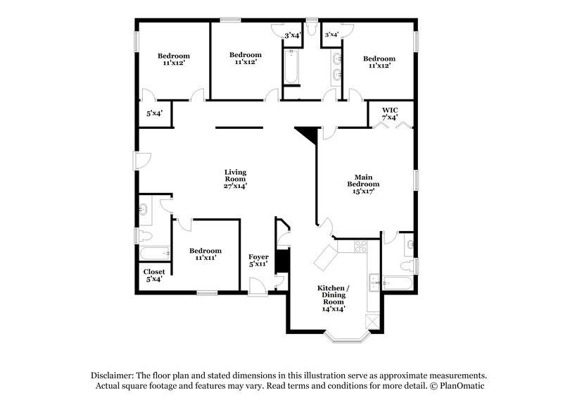 2,190/Mo, 102 Hobbs Drive White House, TN 37188 Floorplan View