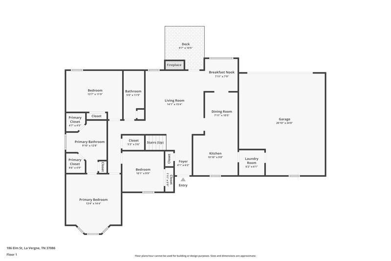1,790/Mo, 186 Elm St La Vergne, TN 37086 Floor Plan View