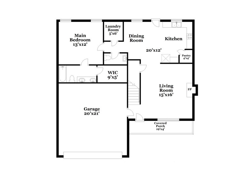 2,990/Mo, 7016 Zither Ln La Vergne, TN 37086 Floor Plan View