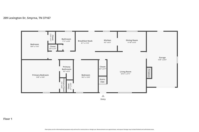 2,335/Mo, 209 Lexington Drive Smyrna, TN 37167 Floor Plan View