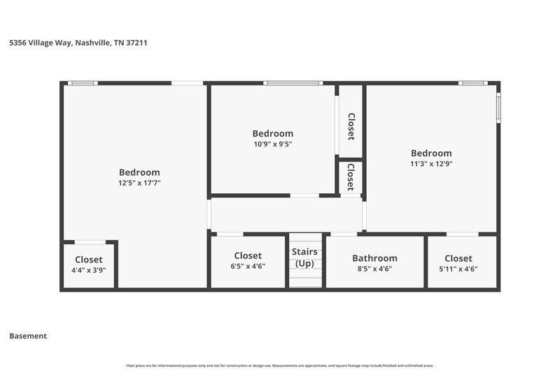 2,525/Mo, 5356 Village Way Nashville, TN 37211 Floorplan View 2